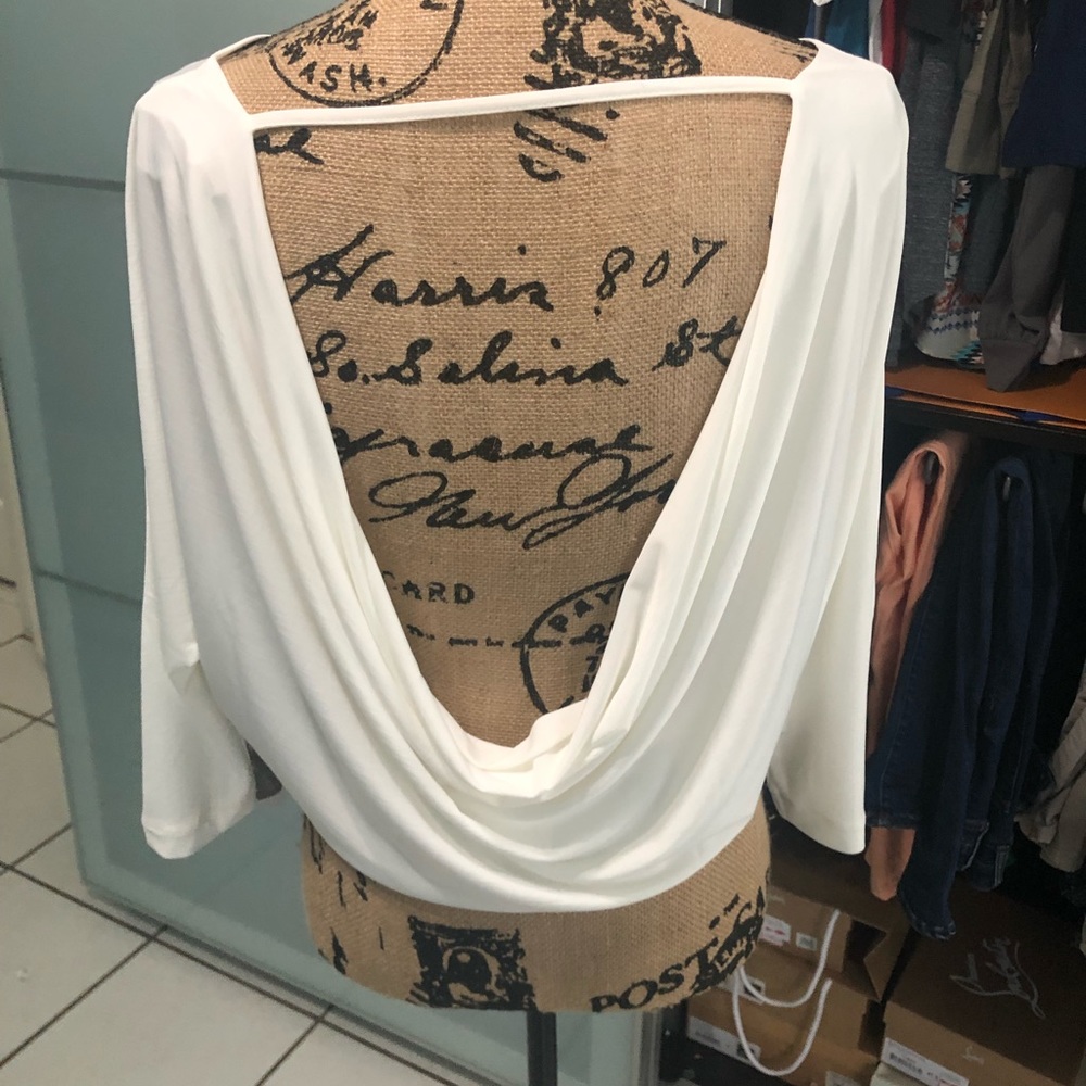 Blouse open back